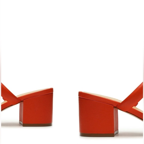 Women’s Leather Sandal Schutz with Dust Bag NIB 8.5 Heel Shoes NWT - Picture 10 of 11